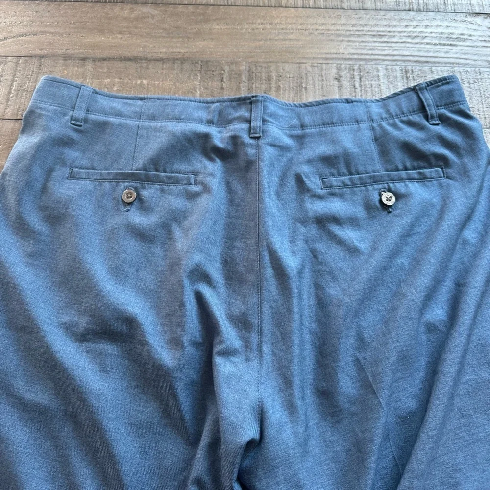 Pebble Beach Dry-Luxe Performance Shorts Blue Men's Size 38 Golf Activewear